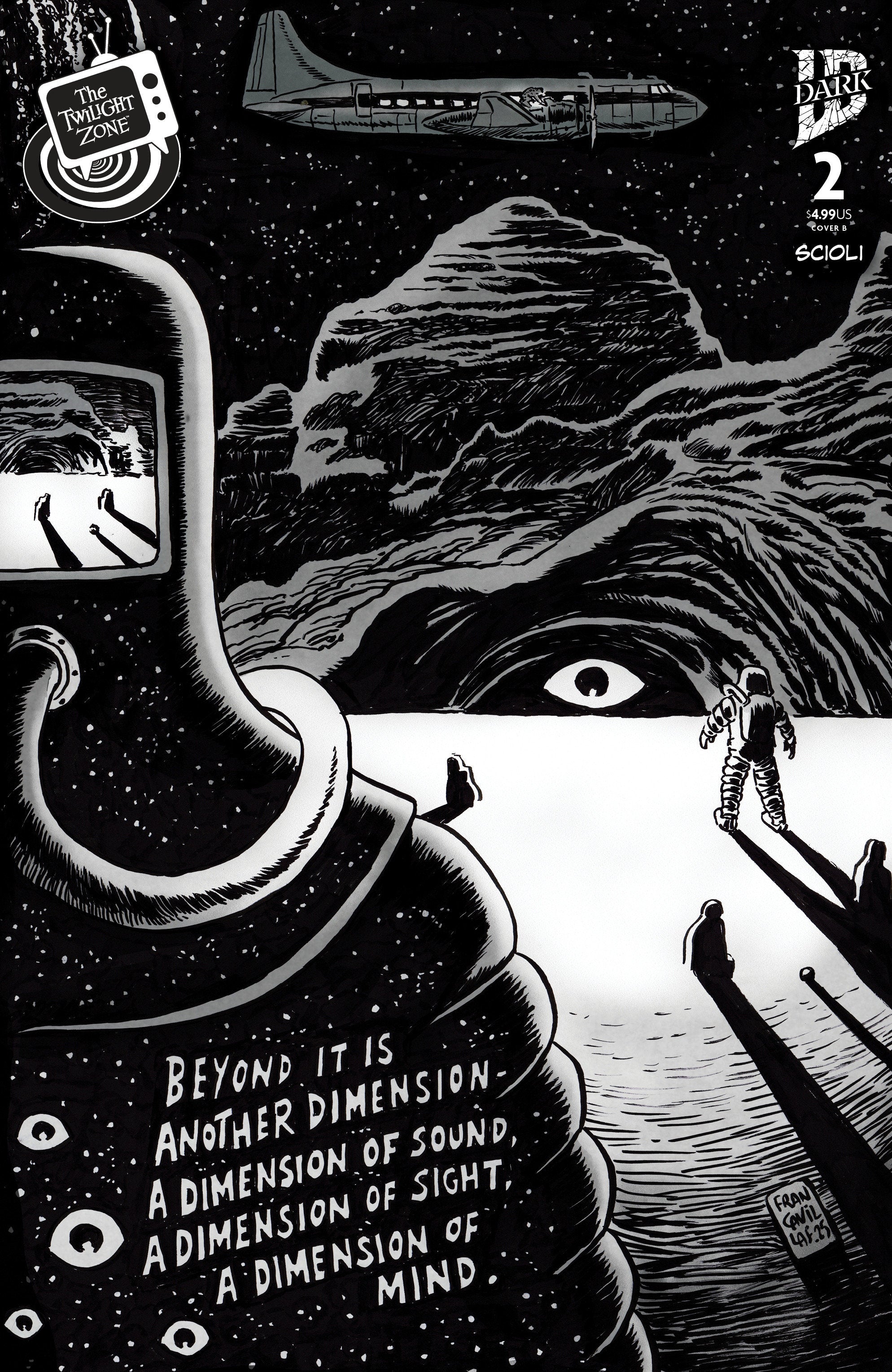 The Twilight Zone #2 Variant B (Francavilla Connecting Cover)
