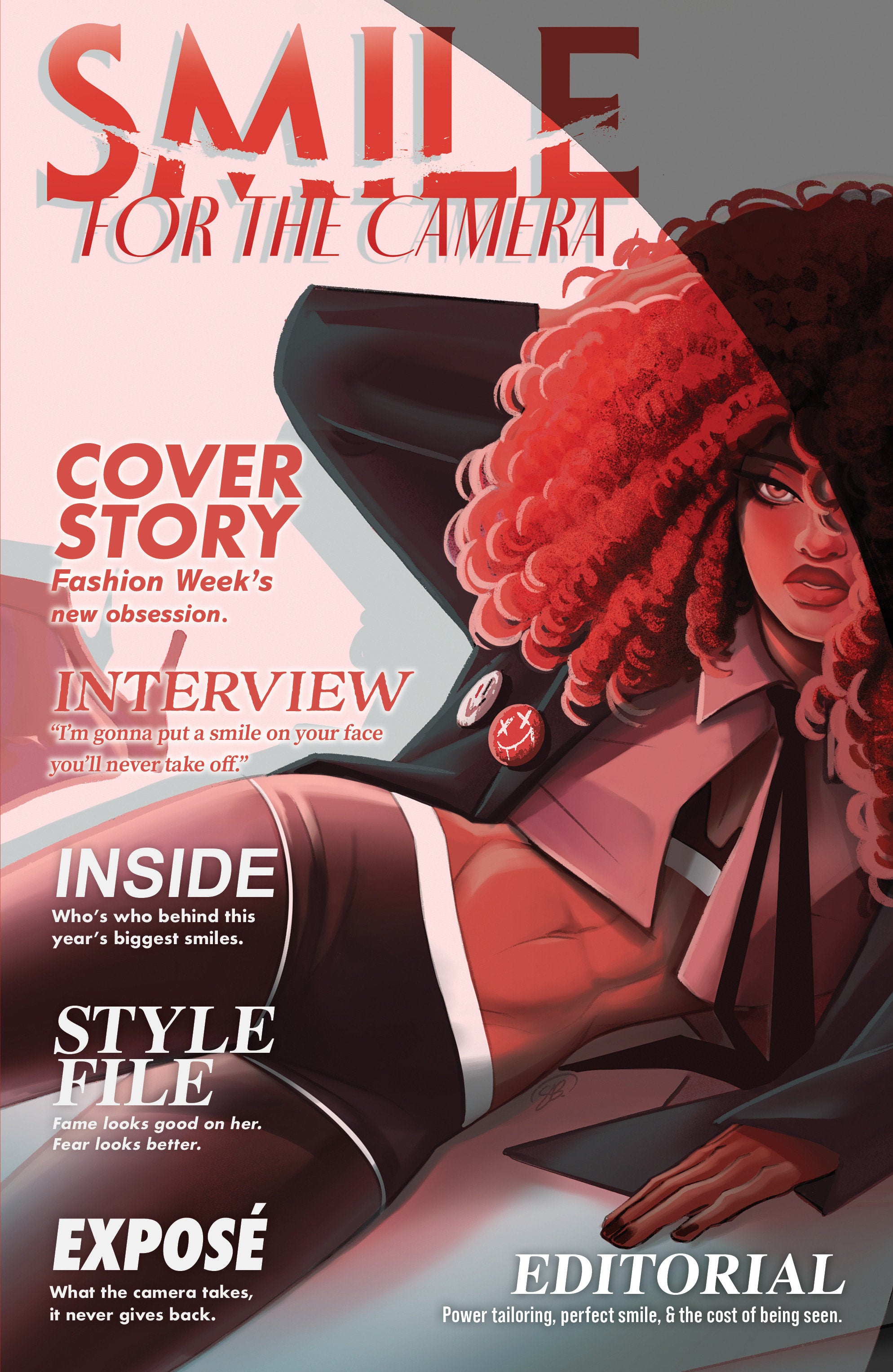 Smile: For The Camera #4 Cover C Sweeney Boo Fashion Magazine Variant
