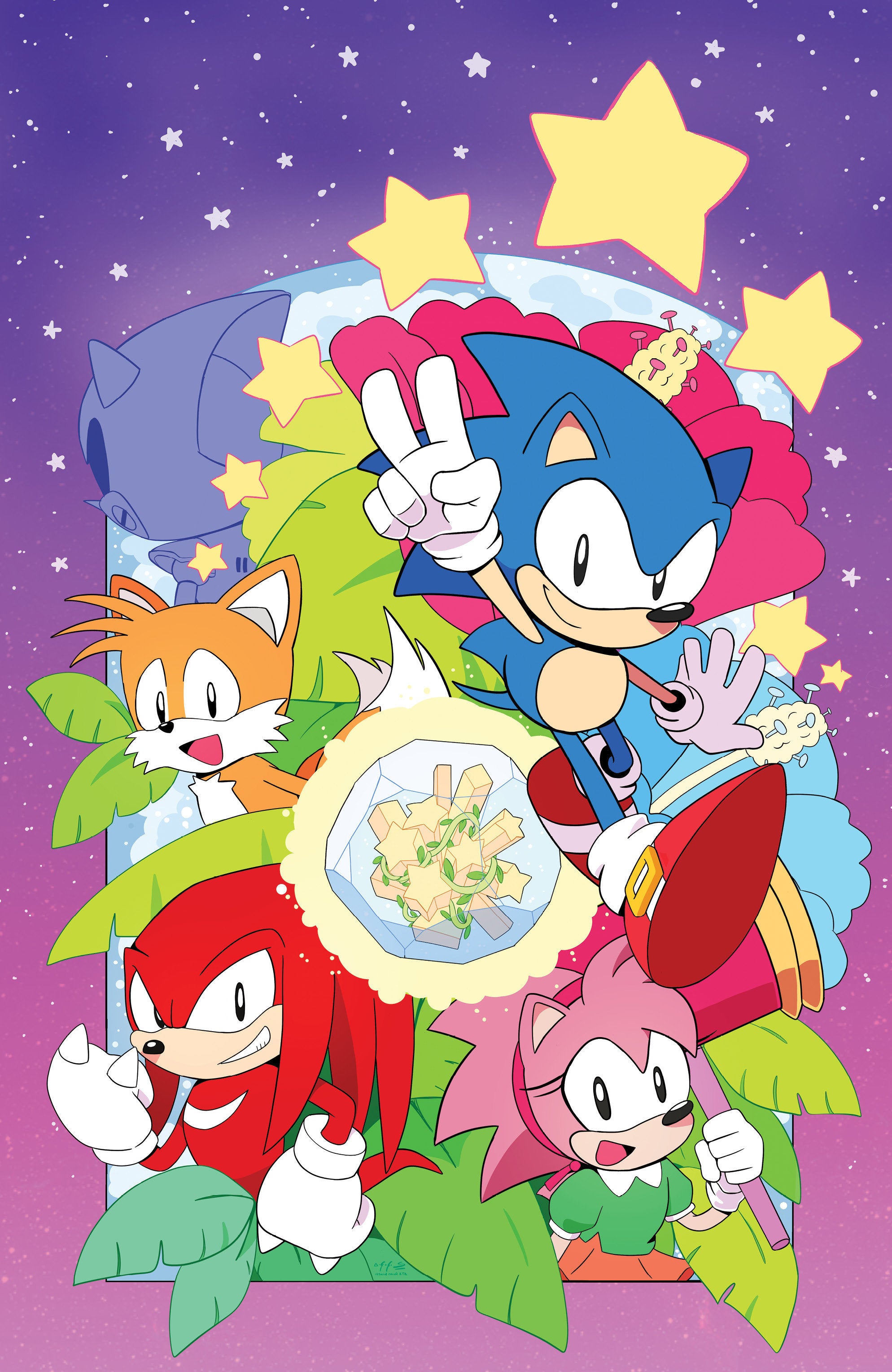 Sonic The Hedgehog: 35th Anniversary Special #1 Cover C Iasmin Omar Ata Foil Virgin Variant
