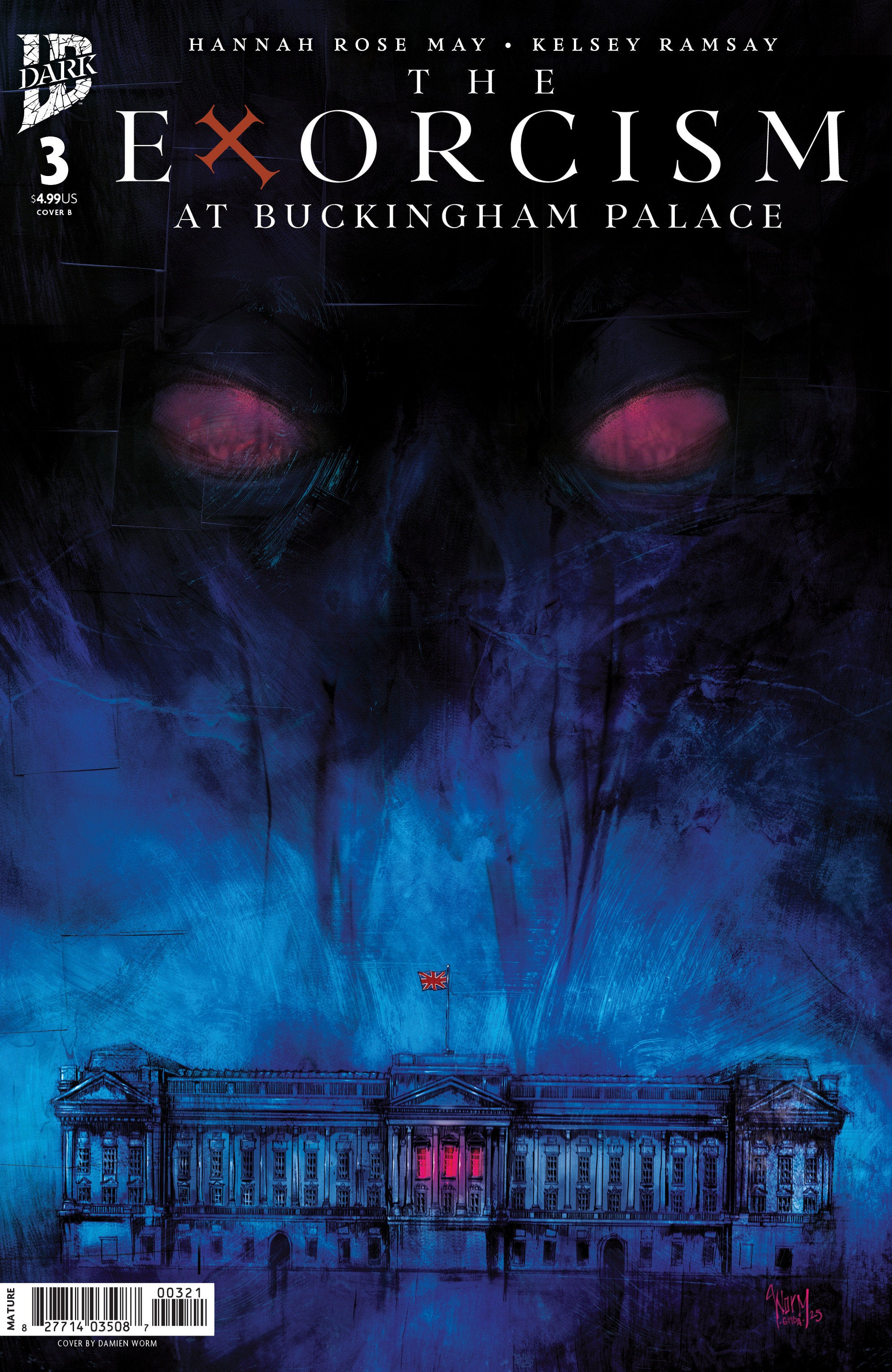 The Exorcism At Buckingham Palace #3 Cover B Damien Worm Variant