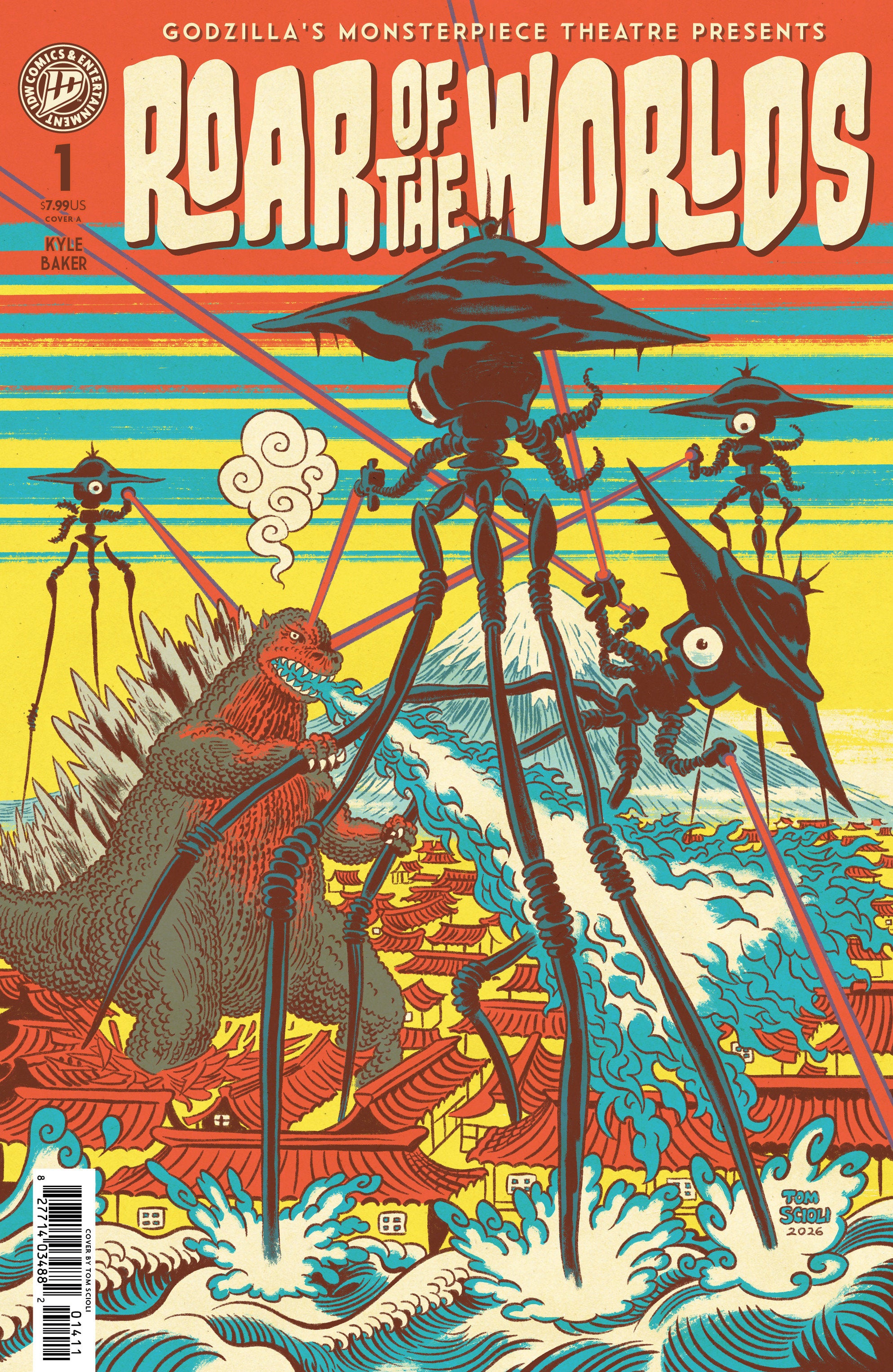Godzilla's Monsterpiece Theatre Presents: Roar of the Worlds #1 Cover A Tom Scioli