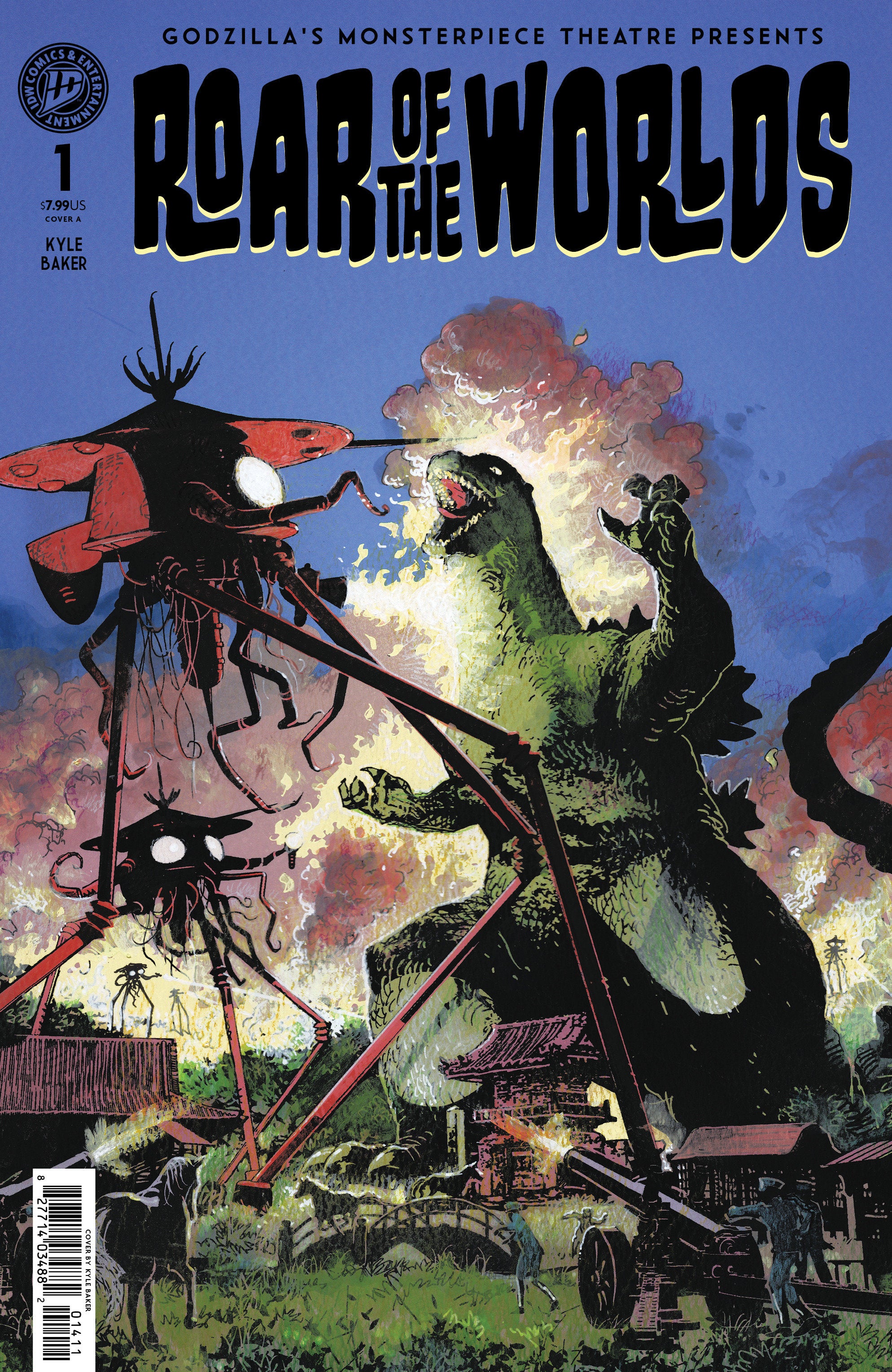 Godzilla's Monsterpiece Theatre Presents: Roar of the Worlds #1 Cover B Kyle Baker Variant