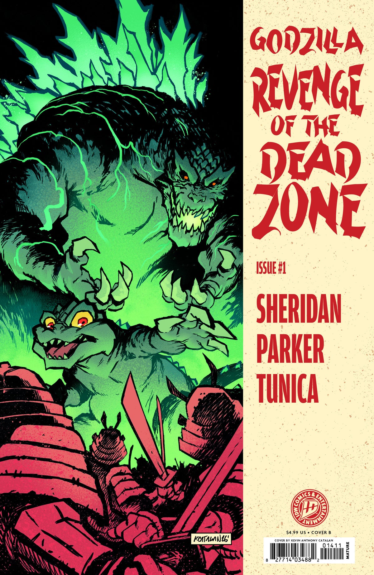 Godzilla: Revenge of the Deadzone [Kai Sei Era] #1 Cover B Kevin Anthony Catalan Homage Variant