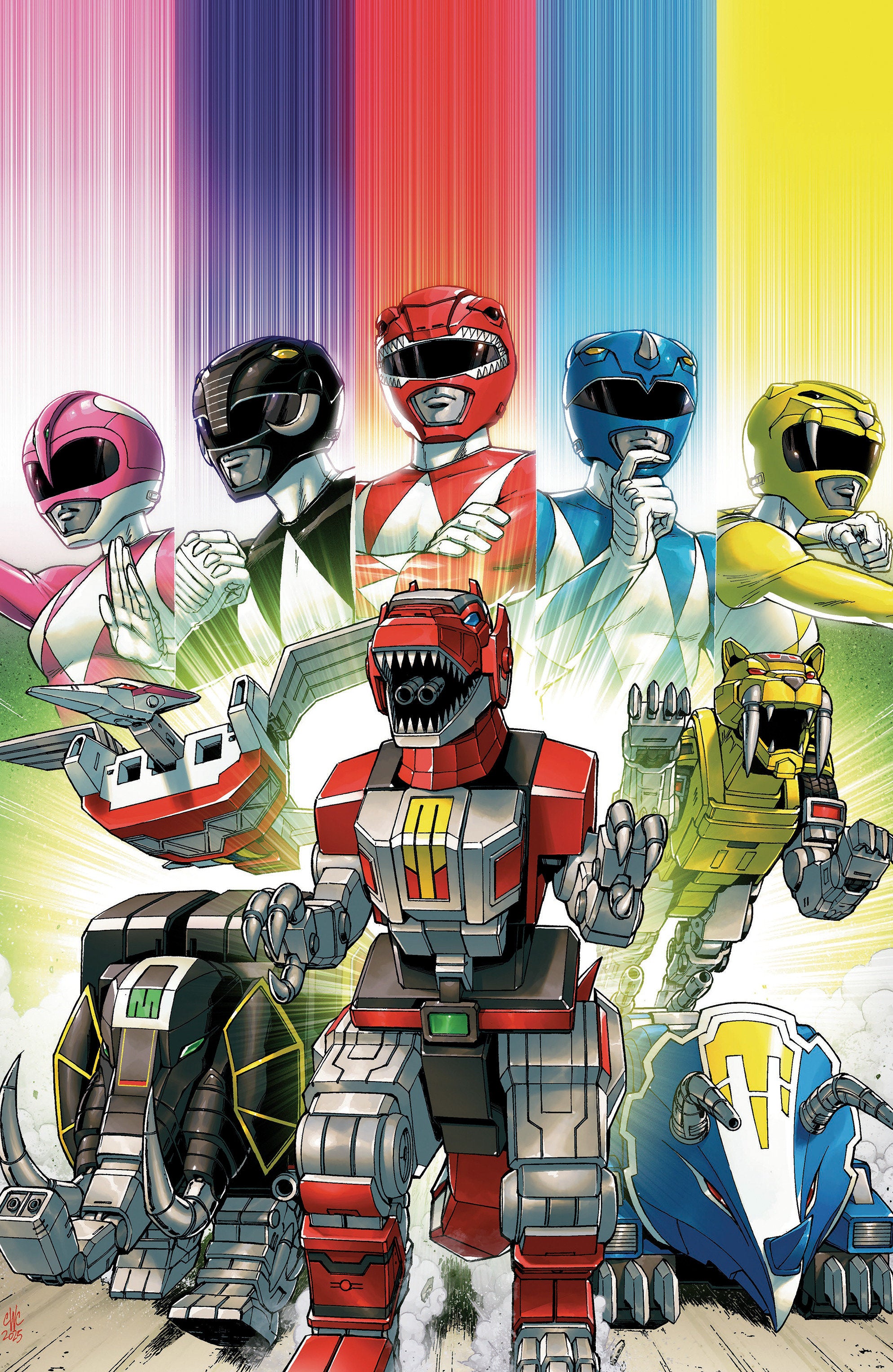 Mighty Morphin Power Rangers: Zord Quest #1 C Variant (Full Art, Foil, Coller)