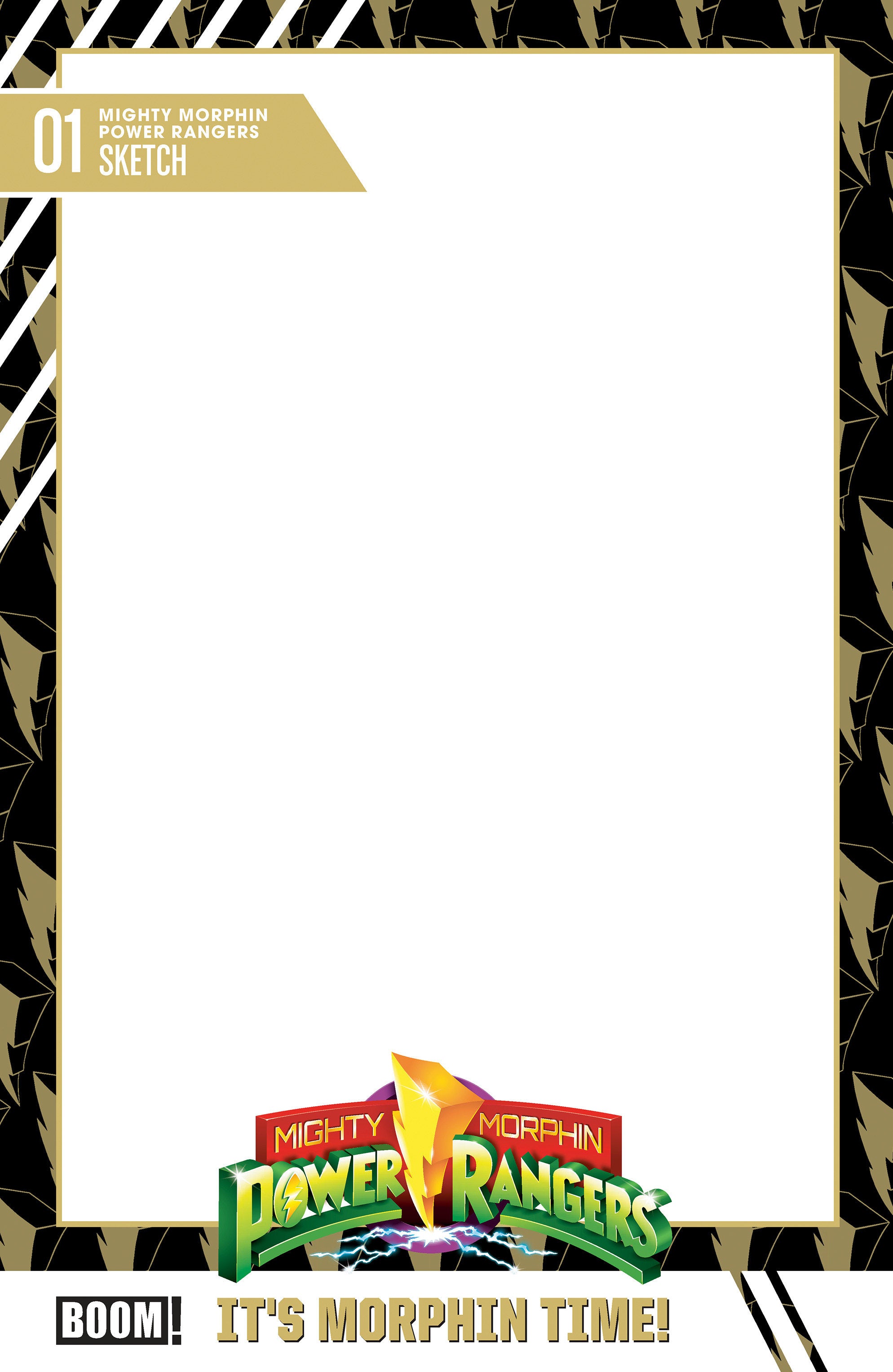Mighty Morphin Power Rangers (2026) #1 Cover D Trading Card Blank Variant