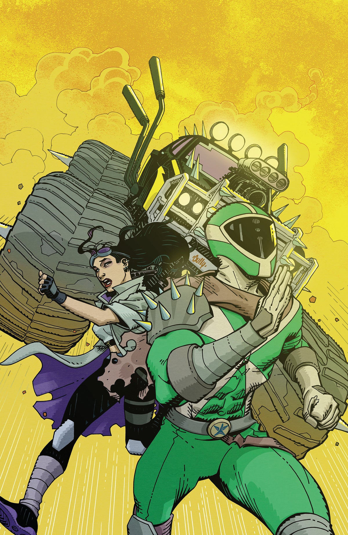 Power Rangers Unlimited #4 Cover E 1:10 Cully Hamner Foil Virgin Variant
