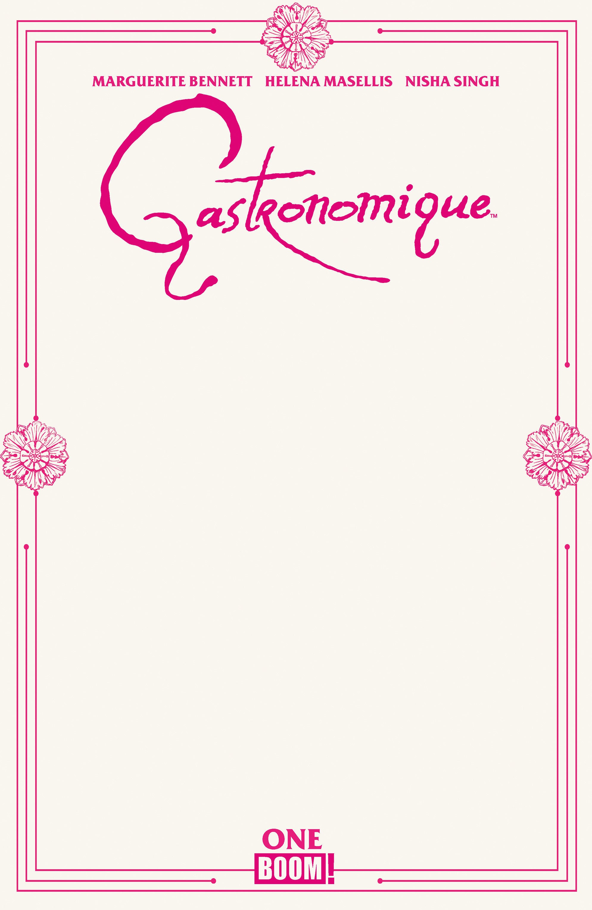 Gastronomique #1 Cover D Blank Variant