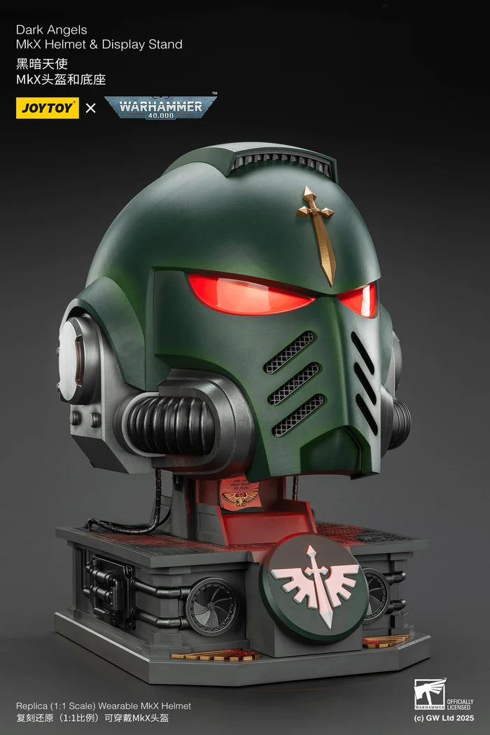 Dark Angels MkX Helmet & Display Stand