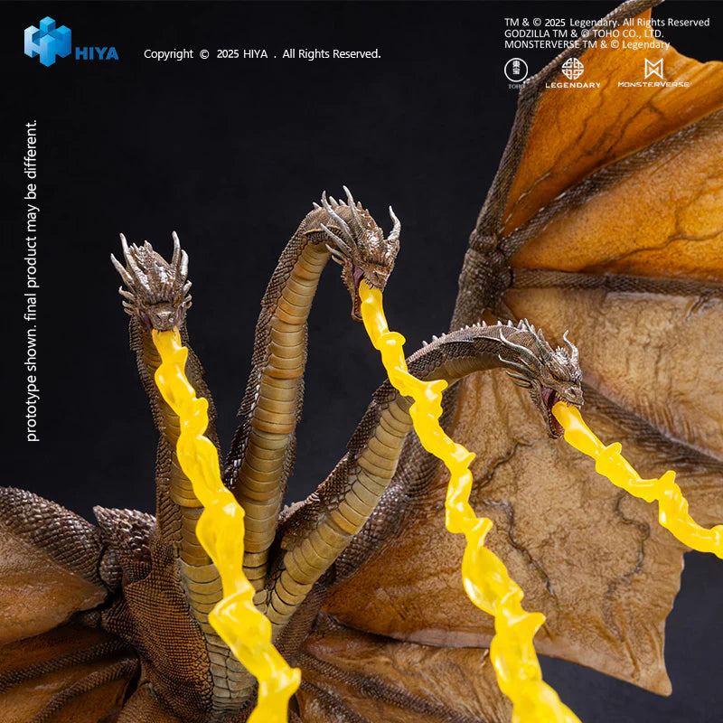 HIYA Exquisite Basic Series: Godzilla King of the Monsters: None Scale 14" Inch King Ghidorah 2.0 Action Figure