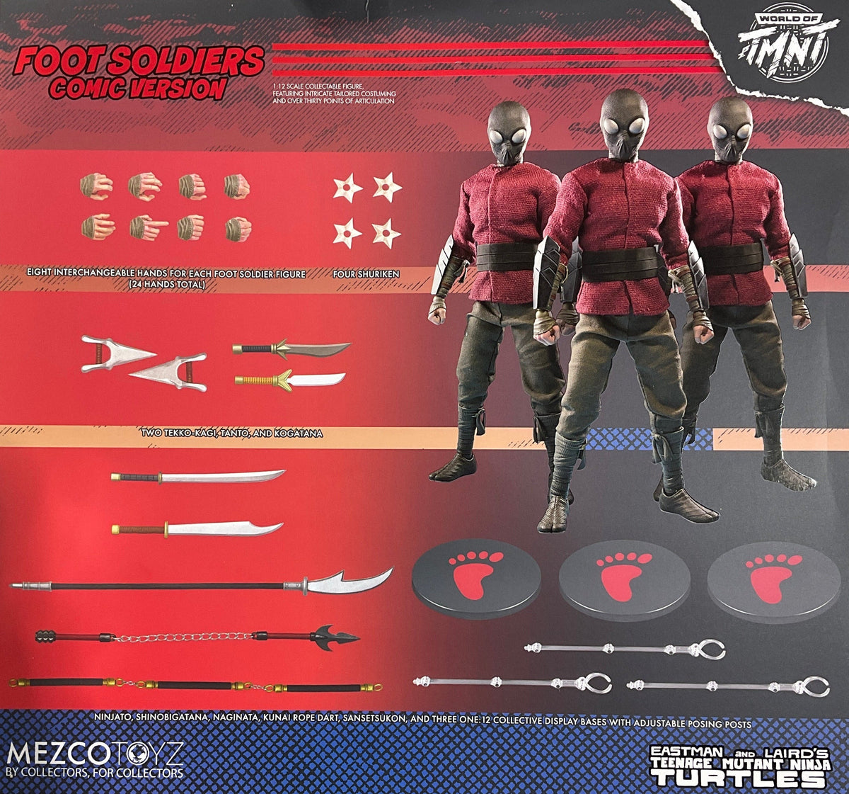 One:12 Collective - Teenage Mutant Ninja Turtles: Foot Soldiers (Comic Version) - NYCC Exclusive