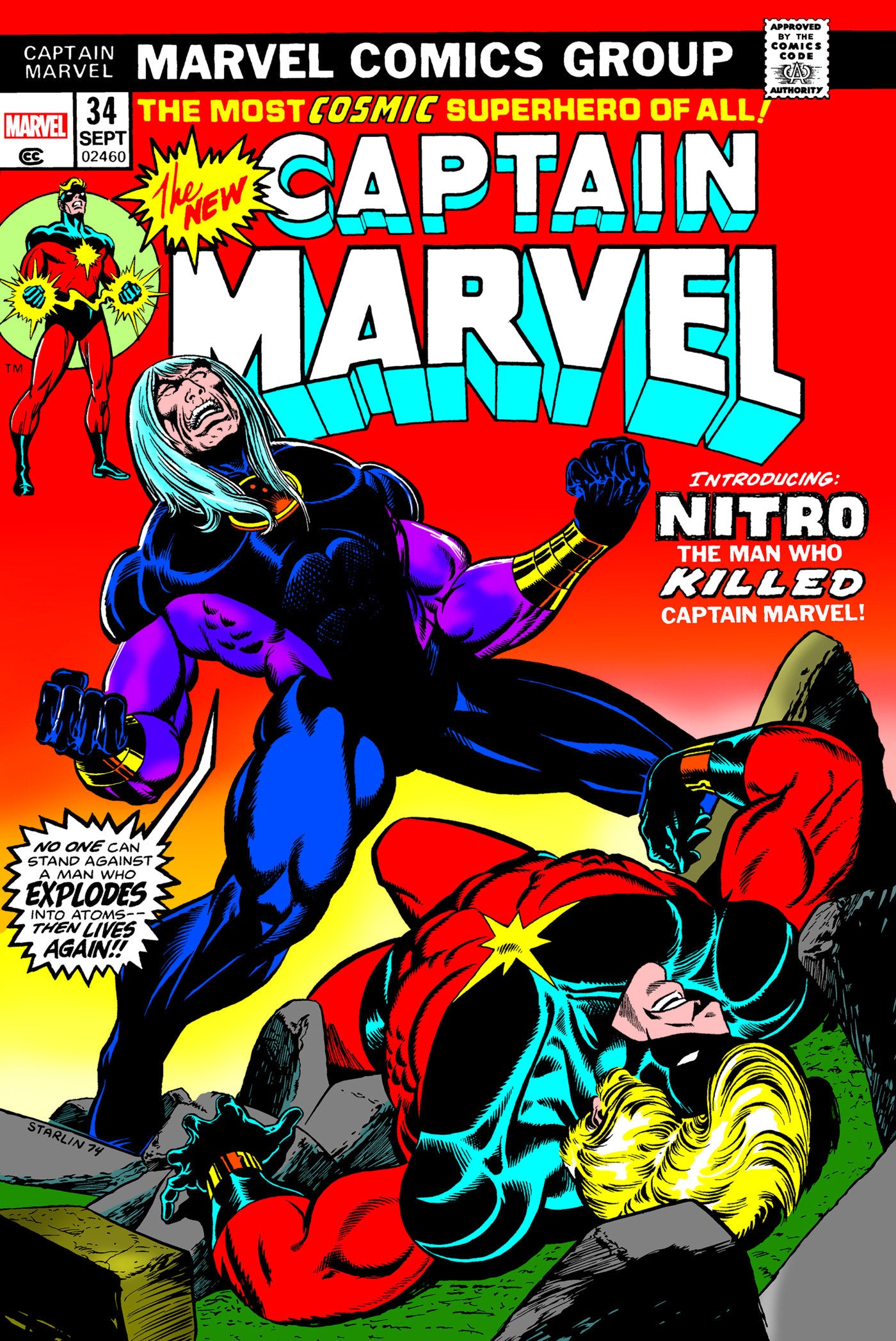 Death Of Captain Marvel Omnibus Hardcover [Direct Market Only]