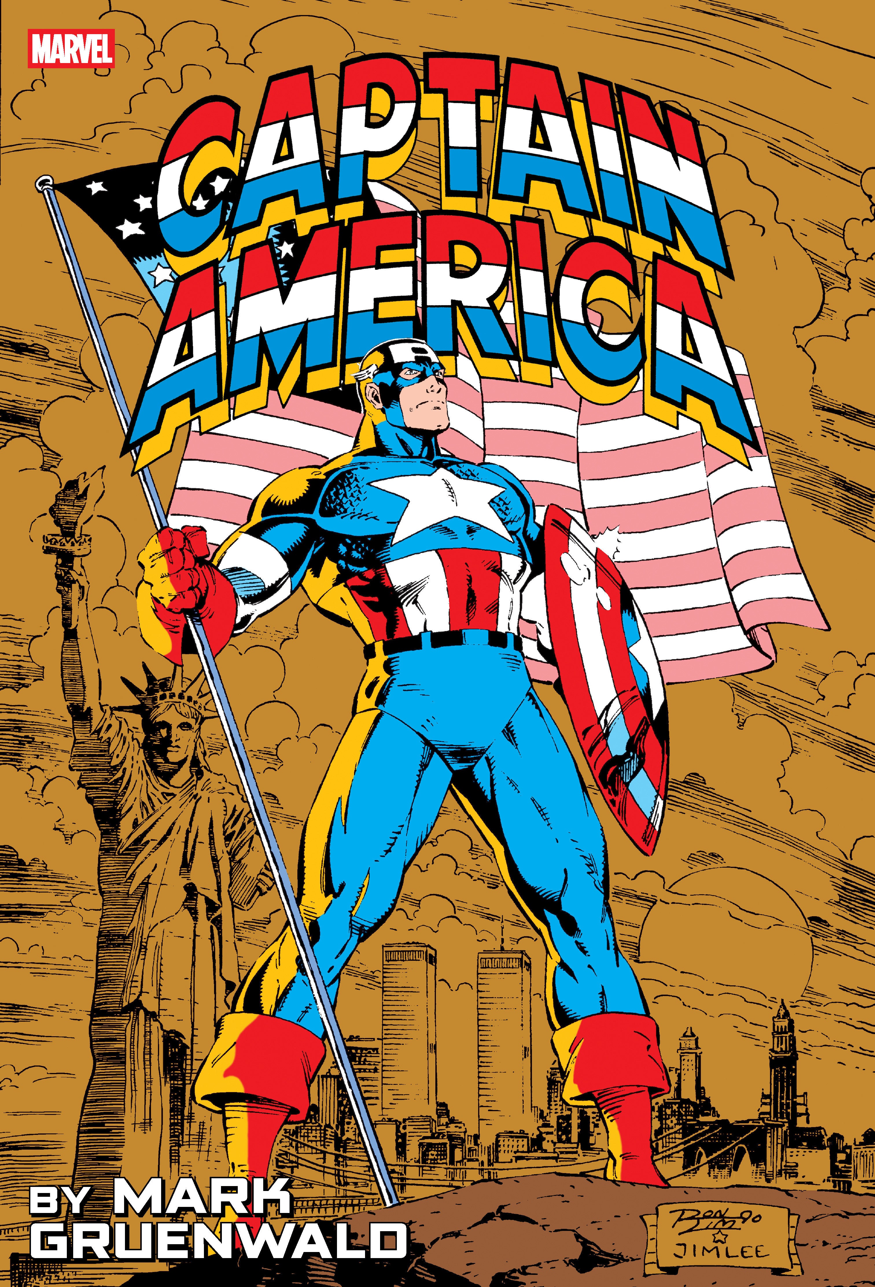 Captain America By Mark Gruenwald Omnibus Volume 02 Ron Lim Anniversary Cover