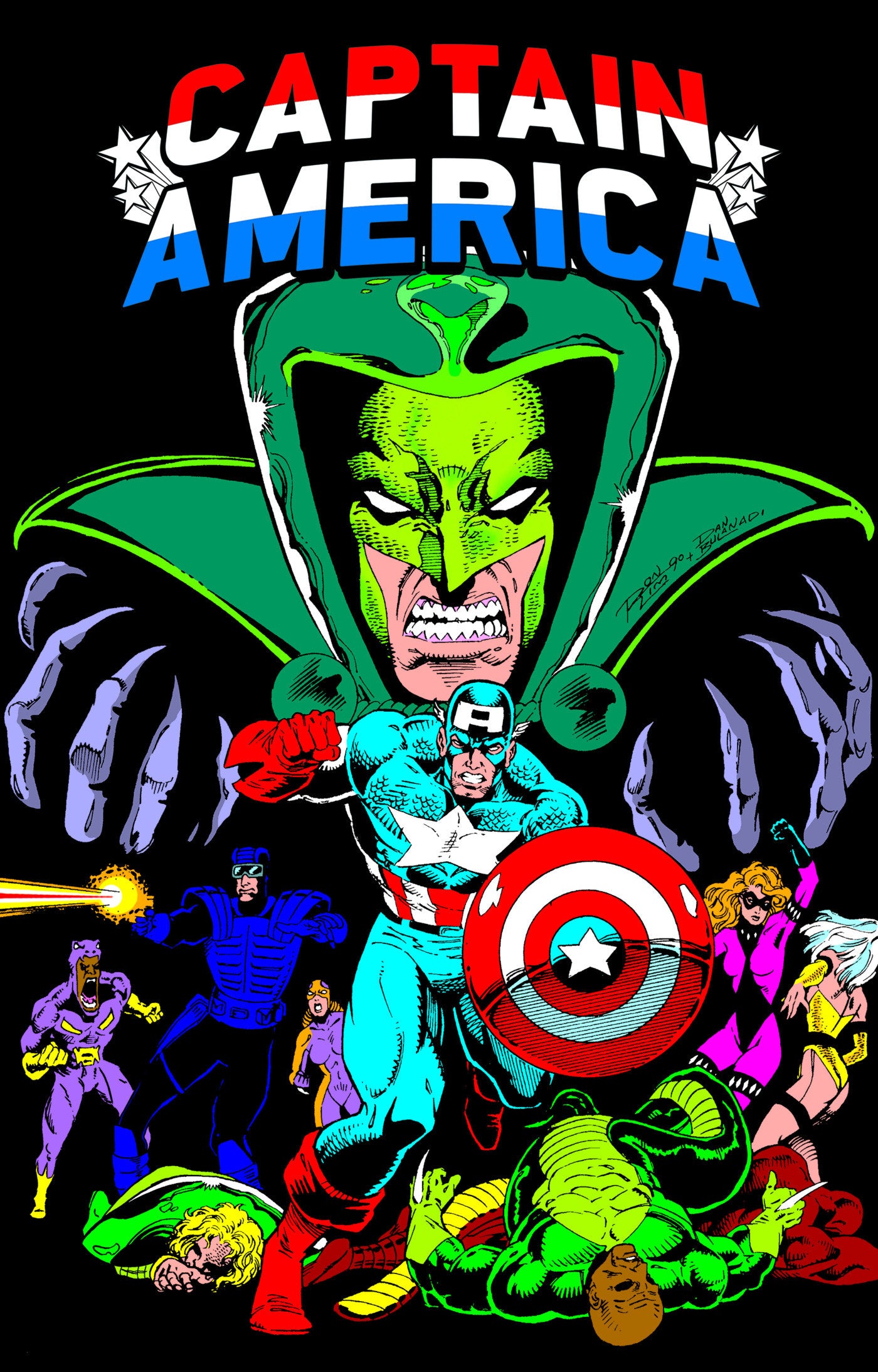 Captain America By Mark Gruenwald Omnibus Volume 02 Ron Lim Serpent Society Cover [Direct Market Only]