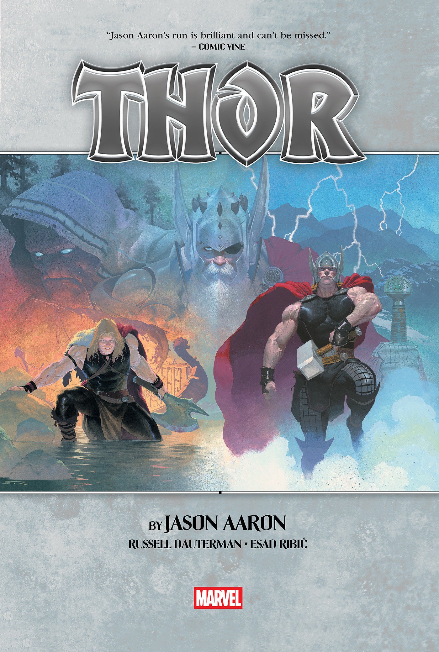 Thor by Jason Aaron Omnibus Hardcover Volume 01 Esad Ribic Cover [New Printing]