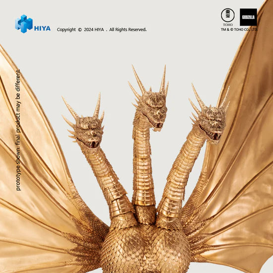 HIYA Exquisite Basic Series: Godzilla vs. King Ghidorah: None Scale 10" Inch King Ghidorah (1991) Action Figure