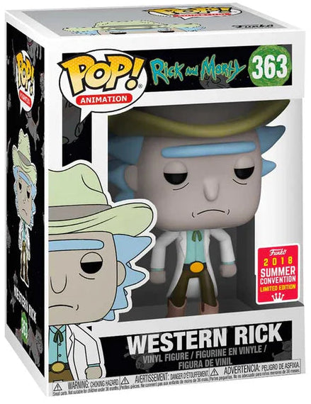 Pop! Animation: Rick & Morty Western Rick (2018 Summer Convention Exclusive) Vinyl Figure