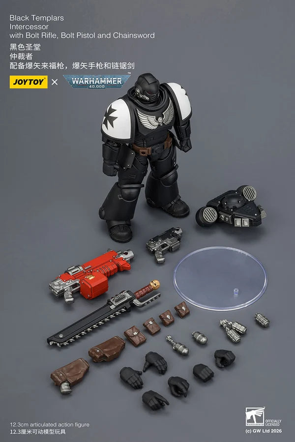 Black Templars Intercessor with Bolt Rifle, Bolt Pistol and Chainsword