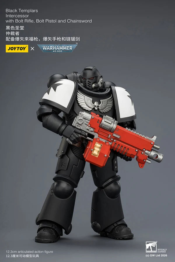 Black Templars Intercessor with Bolt Rifle, Bolt Pistol and Chainsword