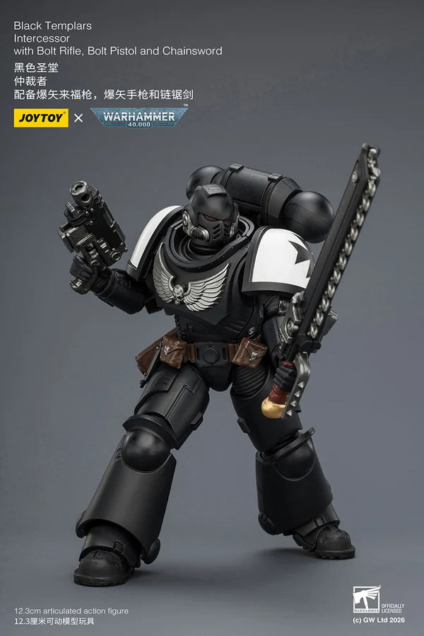 Black Templars Intercessor with Bolt Rifle, Bolt Pistol and Chainsword