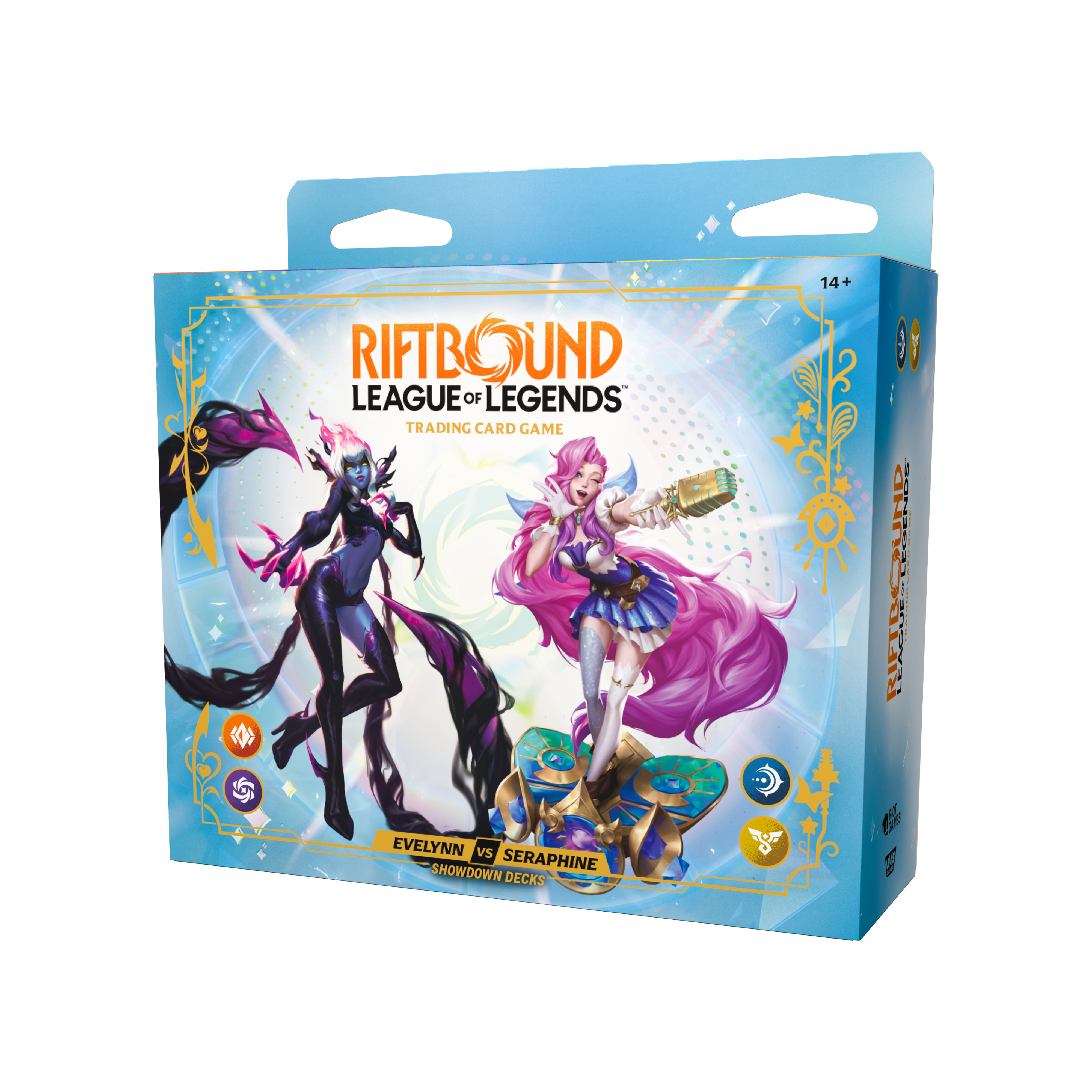 RIFTBOUND LEAGUE OF LEGENDS TCG RADIANCE SHOWDOWN DECK DISPLAY - EVELYNN VS SERAPHINE (PRE-ORDER)