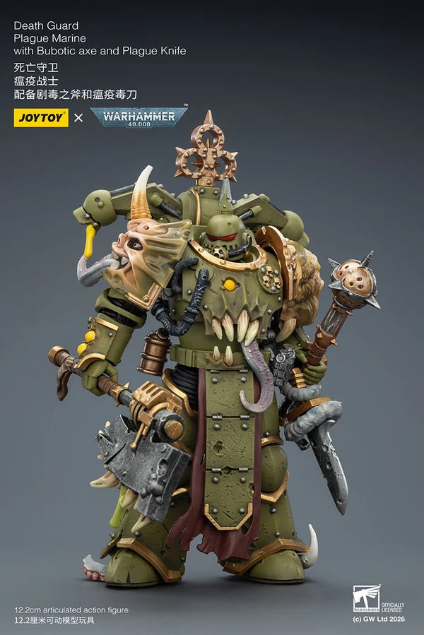 Death Guard Plague Marine with Bubotic axe and Plague Knife