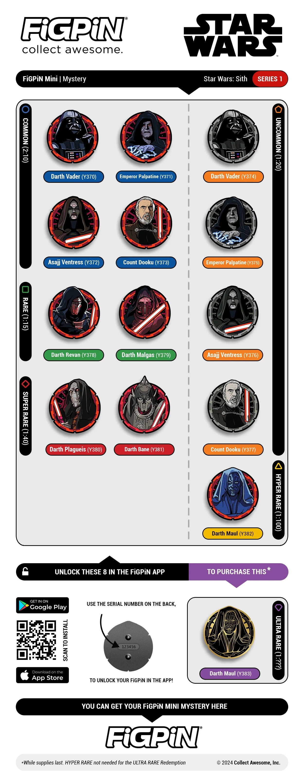 Figpin Star Wars Sith Series 01