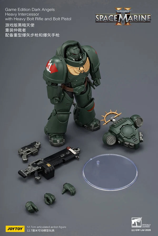 Game Edition Dark Angels Heavy Intercessor with Heavy Bolt Rifle and Bolt Pistol
