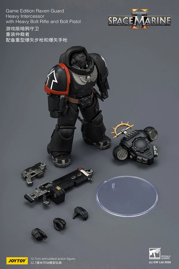Game Edition Raven Guard Heavy Intercessor with Heavy Bolt Rifle and Bolt Pistol