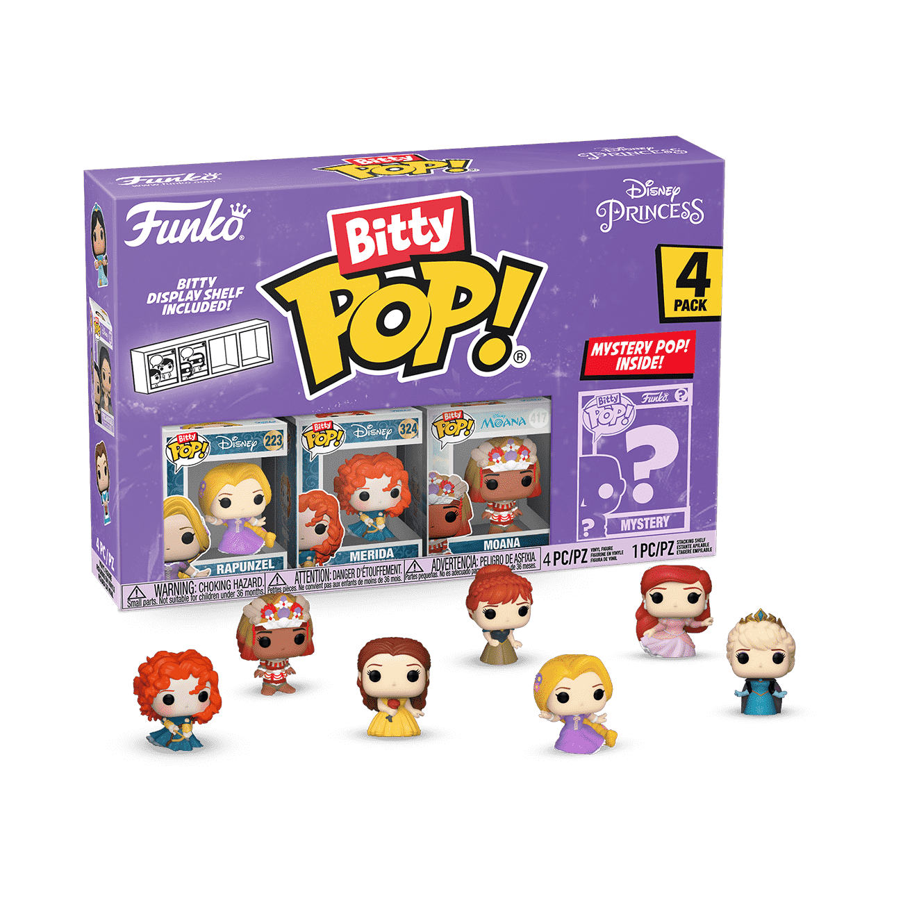 Bitty Pop! Disney Princess (Series 4) 4-Pack Vinyl Figure