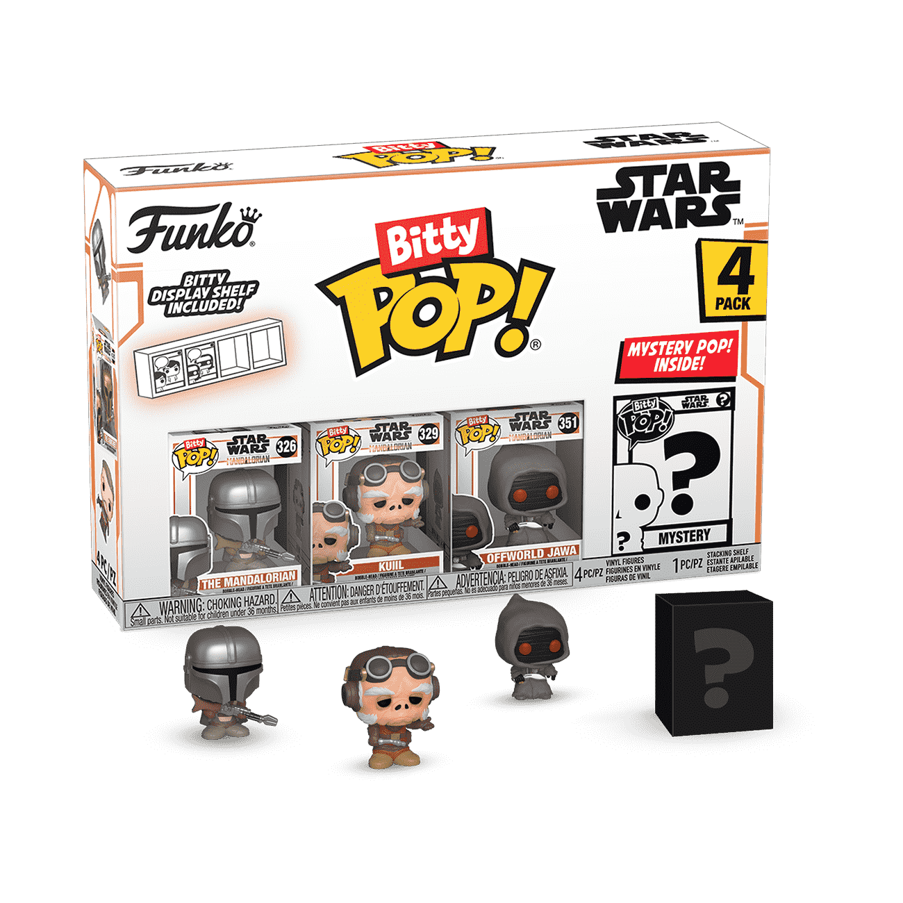 Bitty Pop! Star Wars: The Mandalorian (Series 2) 4-Pack Vinyl Figure