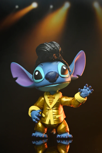 NECA: Disney Stitch Ultimate Gold Suit Elvis Stitch 7”in Action Figure
