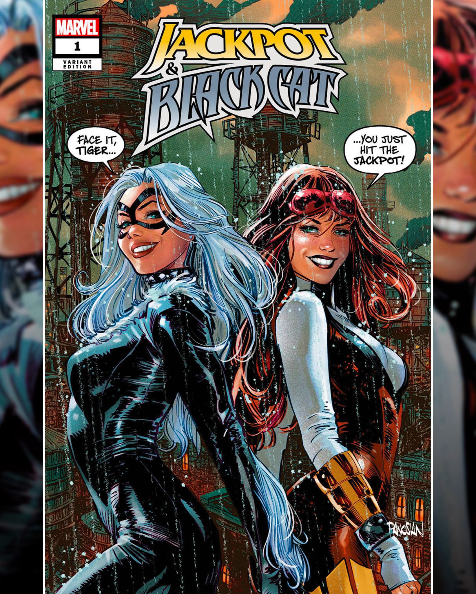 JACKPOT AND BLACK CAT #1 Limited Exclusive Dan Panosian - C2E2