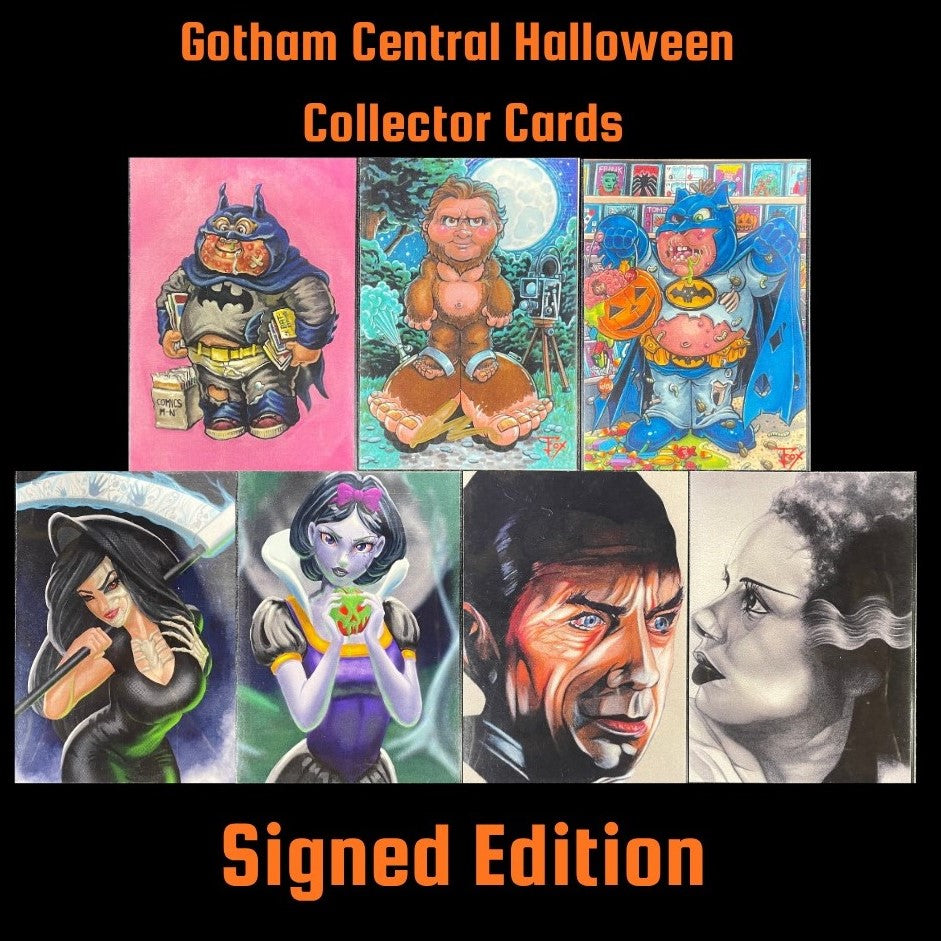 Gotham Central Halloween Collector Cards Signed Edition limited to 50 sets