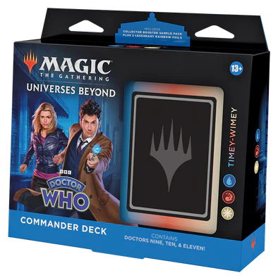universes beyond mtg doctor who commander decks Magic: The Gathering Card List (Updated) a Collector Booster Sample Pack (contains 2 Traditional Foil or nonfoil special treatment cards Will Dr. Who commander decks