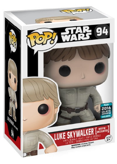 Pop! Star Wars: Luke Skywalker (Bespin Encounter) (2016 Galactic Convention Exclusive) Vinyl Figure