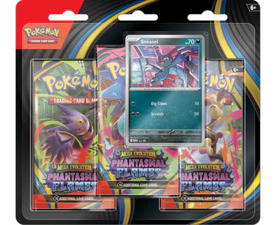 Pokemon - Mega Evolution - Phantasmal Flames - 3 Pack Blisters
