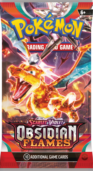 POKEMON - SCARLET AND VIOLET - OBSIDIAN FLAMES - BOOSTER PACK