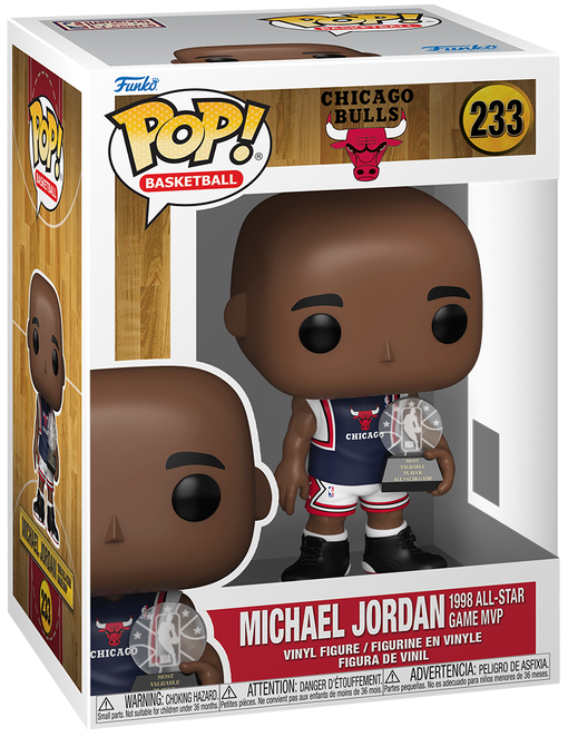 Pop! Basketball: NBA Chicago Bulsl Michael Jordan 1998 All-Star Game MVP Vinyl Figure
