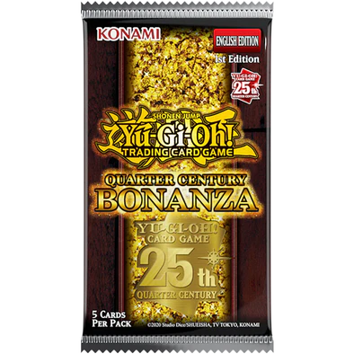 Yugioh - Quarter Century Bonanza Booster Pack - 1st Edition Yugioh - Quarter Century Bonanza Booster Pack - 1st Edition