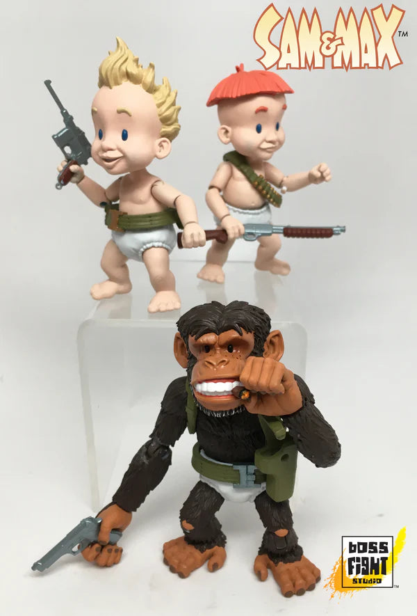 Sam & Max Series 2 Rubber Pants Commandos Deluxe Action Figure Set