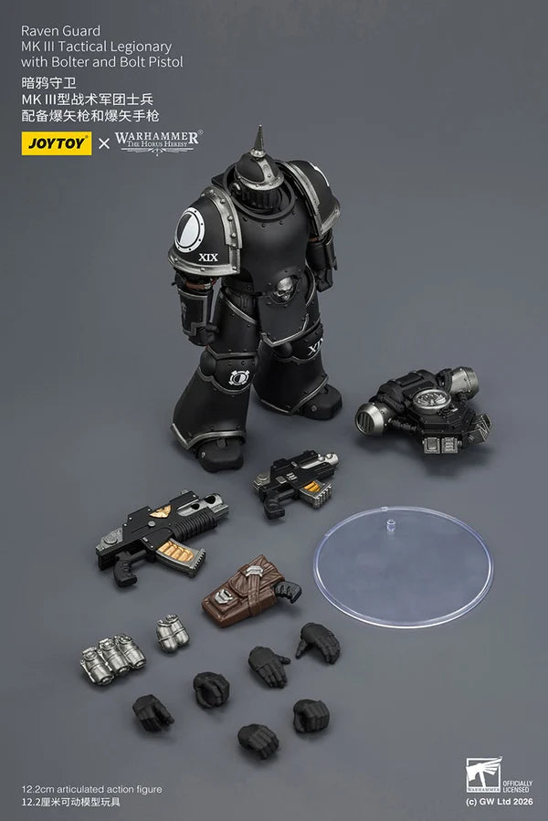 Raven Guard MK III Tactical Legionary with Bolter and Bolt Pistol