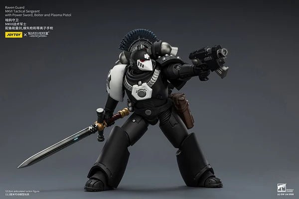 Raven Guard MkVI Tactical Sergeant with Power Sword, Bolter and Plasma Pistol