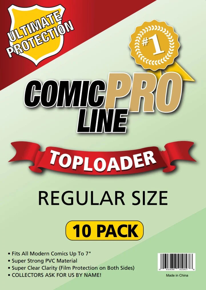 Comic Pro Line Regular Size Top Loader - 10 Pack