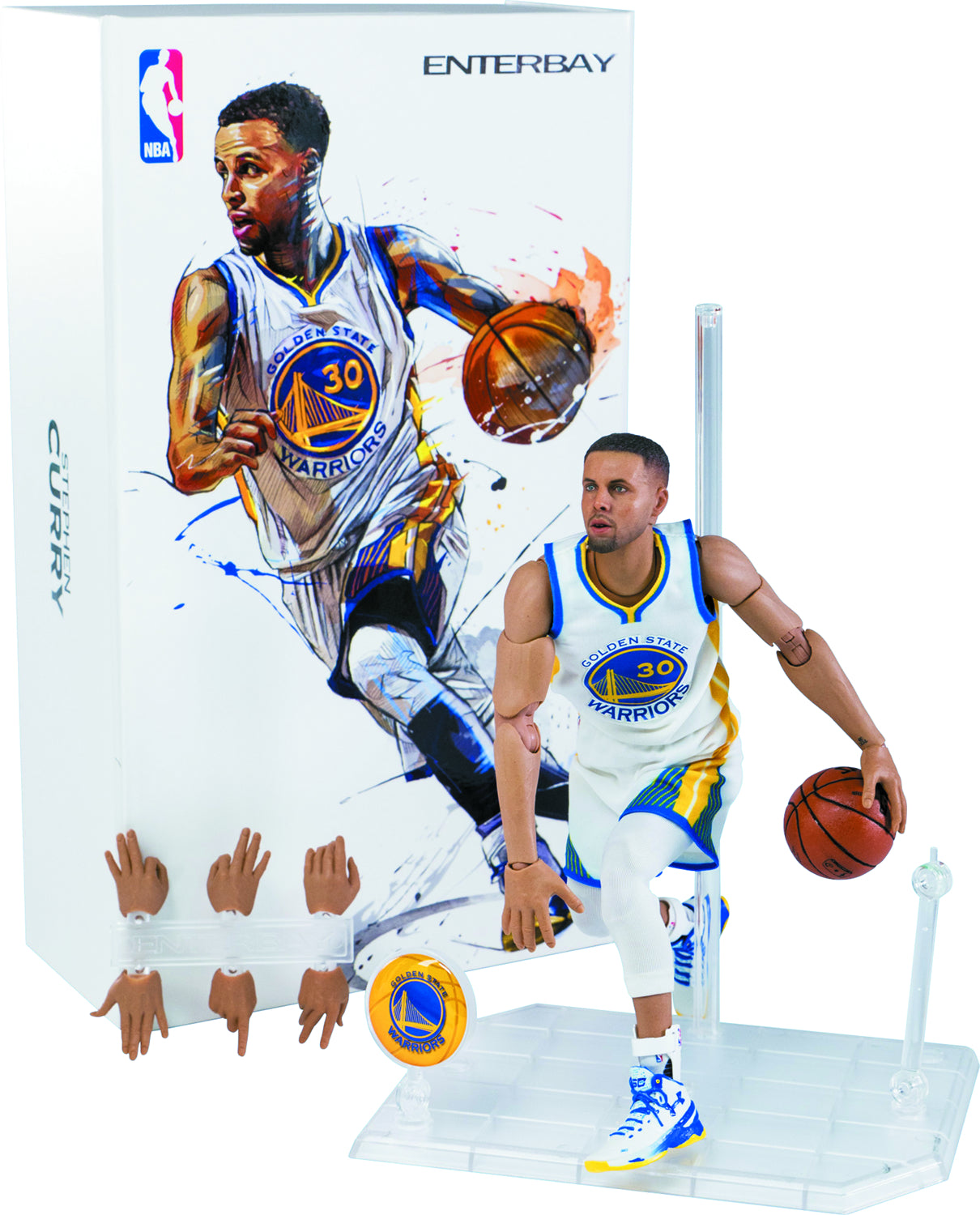 Nba Collection Stephen Curry Motion Masterpiece 1/9 Scale Action Figure