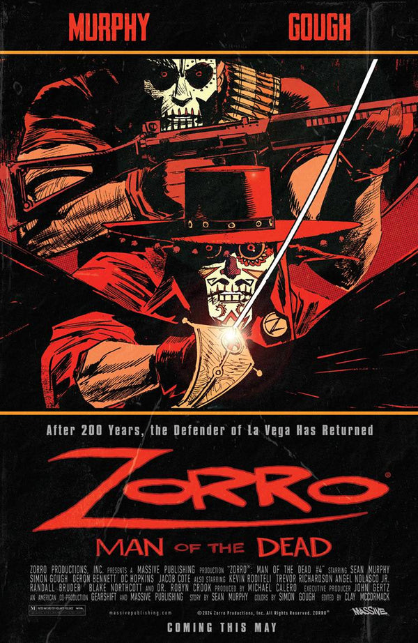 Zorro Man Of The Dead #4 (Of 4) Cover C Movie Homage (Mature)