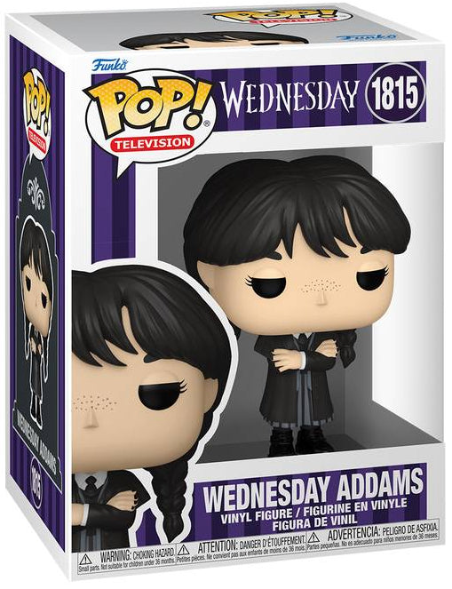 Pop! TV: Wednesday Addams (Black Coat) Vinyl Figure