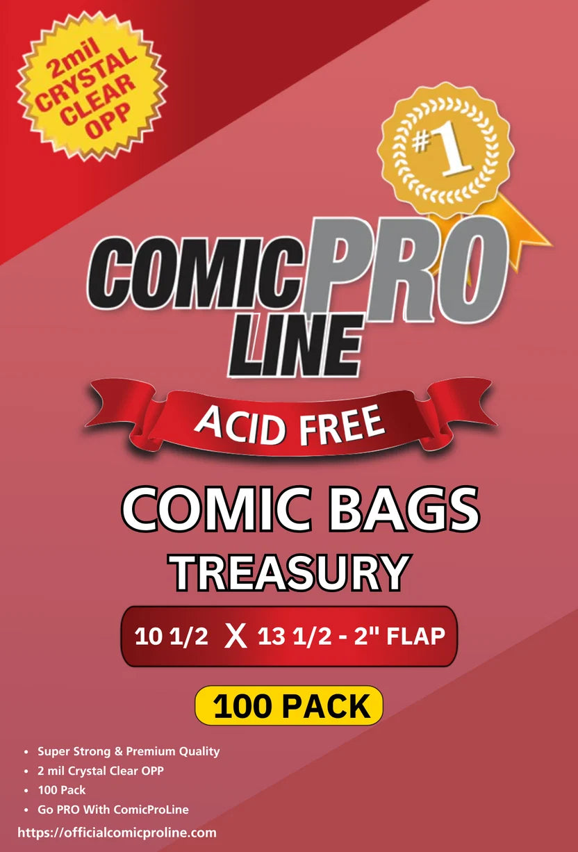Comic Pro Line Bags - Treasury Size - 100 Pack