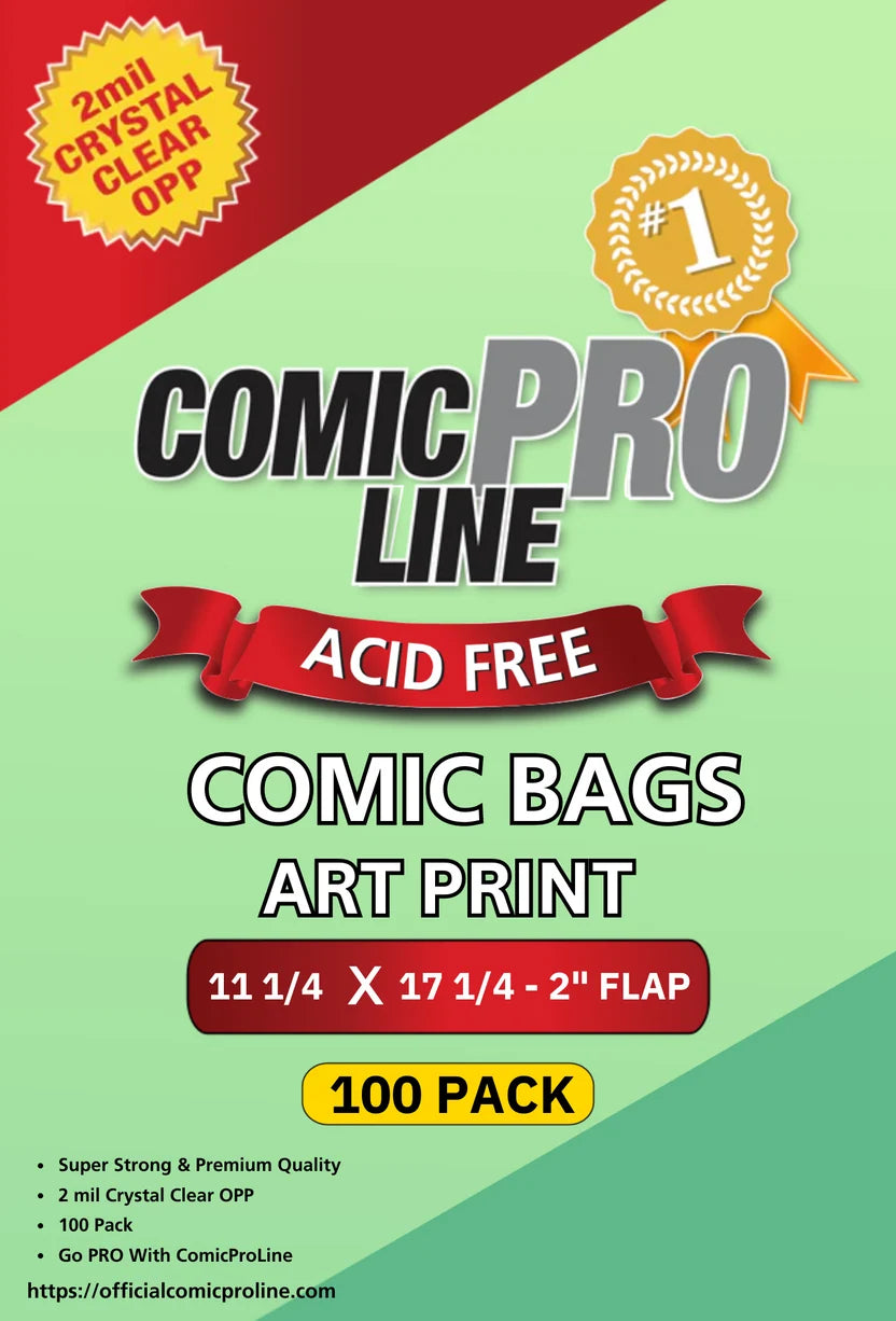 Comic Pro Line Bags - Art Print Size - 100 Pack