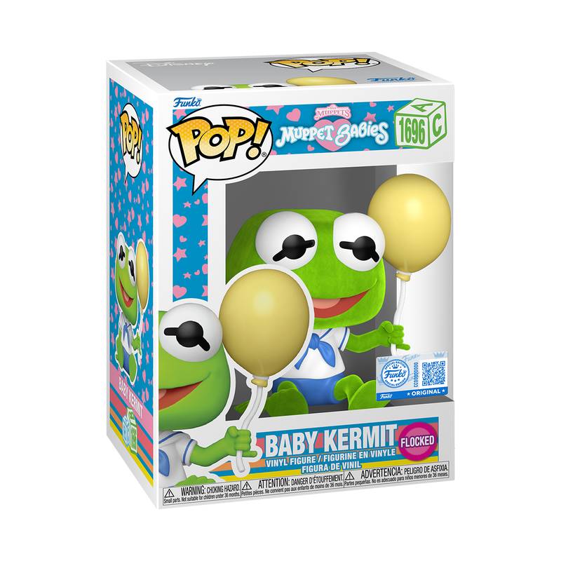 Pop! Disney: Muppet Babies Baby Kermit (Flocked) Vinyl Figure