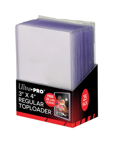 ULTRA PRO - TOPLOADER 25CT - 35PT - REGULAR AND SLEEVES COMBO